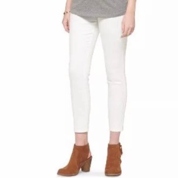 NWT Liz Lange Maternity Skinny Ankle Jeans SZ 8-10 - Picture 2 of 12